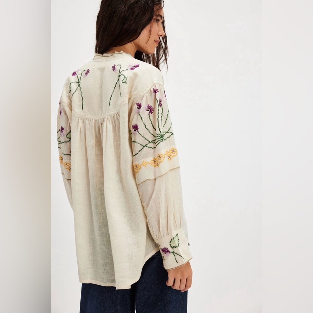 FREE PEOPLE We the Free Flower Party Tunic Small - Picture 3 of 9
